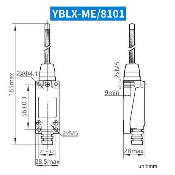 CHNT YBLX-ME8101 Limiter Travel Switches Micro Self-Resetting Stroke Switch