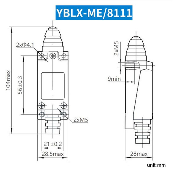 CHNT YBLX-ME8111 Limiter Travel Switches Micro Self-Resetting Stroke Switch