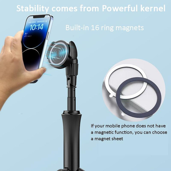 1.5m Magnetic Phone Extendable Selfie Stick Tripod with Wireless Remote  ws-22001- 4