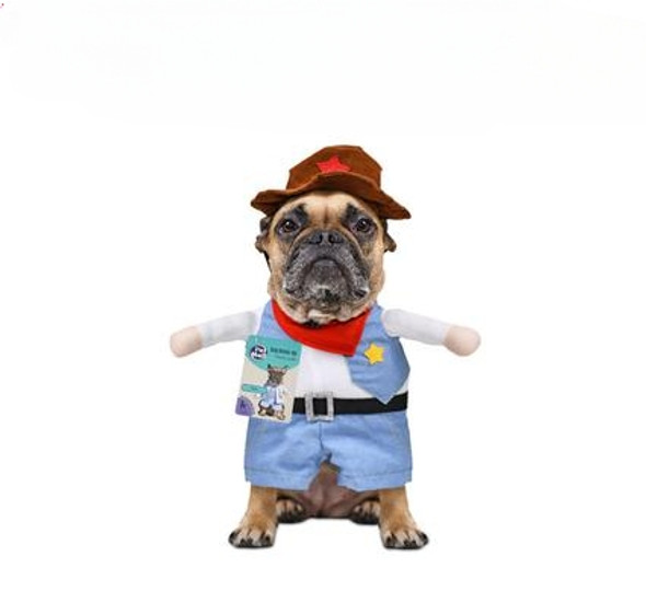 Pet Dog Novelty Clothing Sheriff