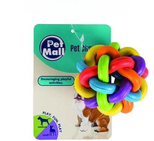 Pet Dog-Chew Ball Tangled Look 6cm