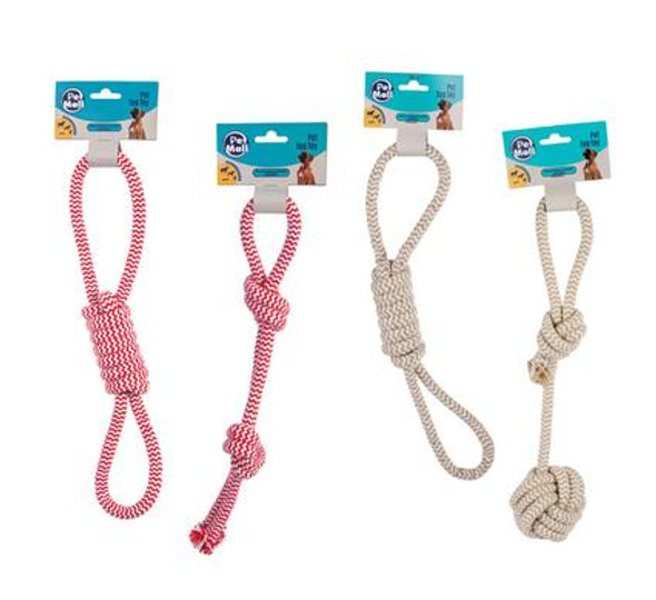 Pet Dog Toy Tug-Rope Soft Assorted