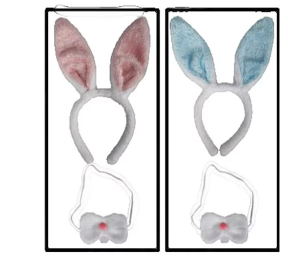 Easter Bunny Ears & Snout Set 2Pc