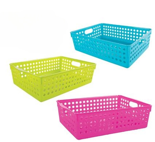 Basket Plastic Rectangular 27x20x8cm