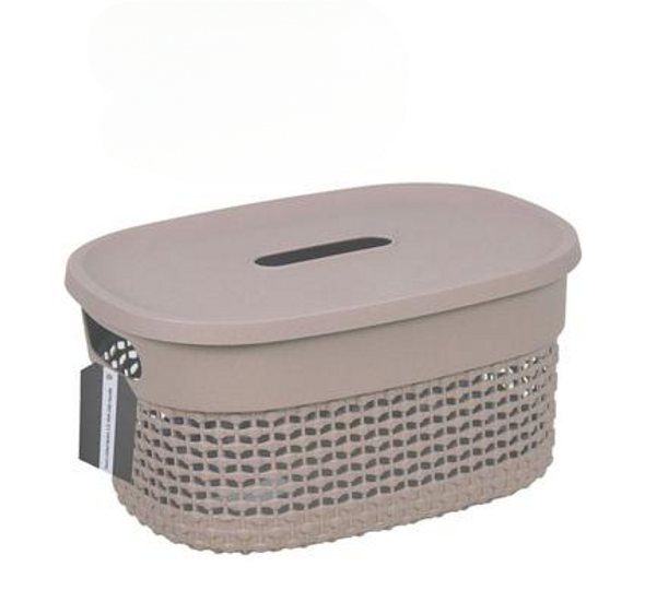 Basket Plastic Stereo 3.3L Lid 24x1 7x12cm