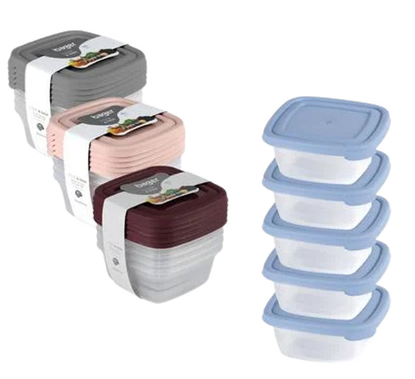 Container Set Eco-Fresh 250ml Square 5Pc