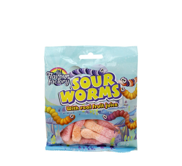 Sweets Flavour Factory Sour Worm 90g