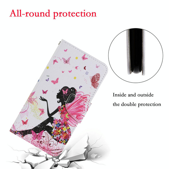 For OPPO A98 Colored Drawing Pattern Leatherette Phone Case(Dancing Girl)