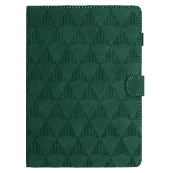 For iPad mini 6 Diamond Texture Embossed Leatherette Smart Tablet Case(Green)