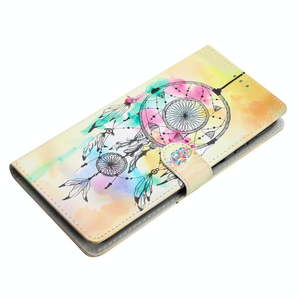 For Samsung Galaxy A55 Colored Drawing Leatherette Phone Case(Dream Catcher)