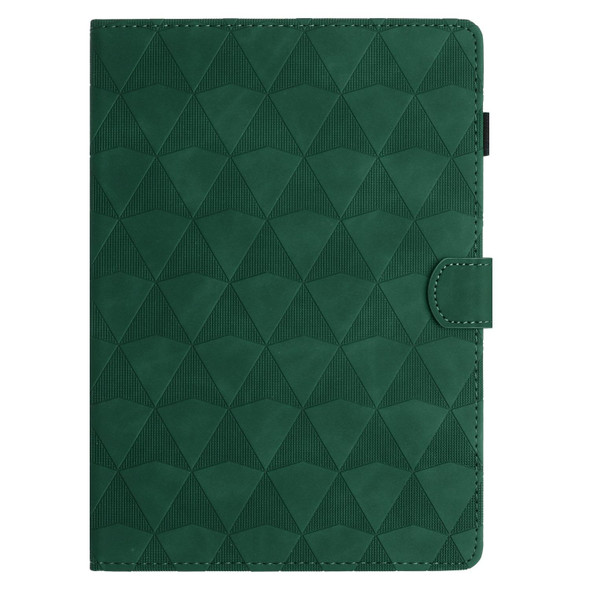 For Amazon Kindle Paperwhite 1/2/3/4 Diamond Texture Embossed Leatherette Smart Tablet Case(Green)