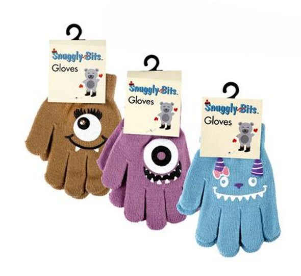 Gloves Kids Monster Eye Design