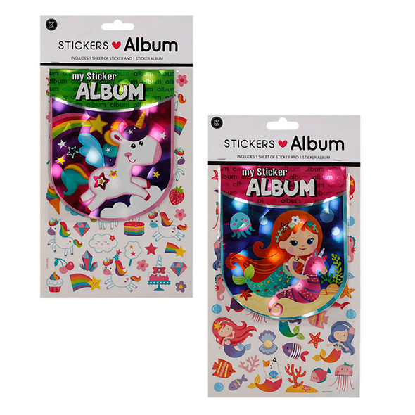 Sticker Album & Stickers – 32 Pieces Per Pack