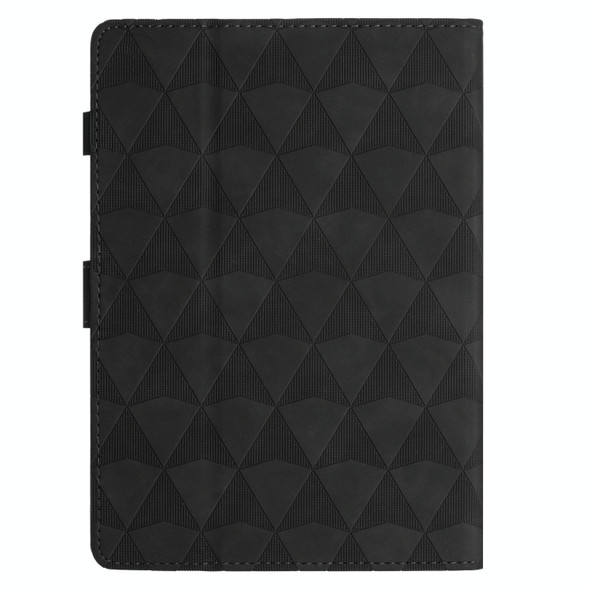 For Amazon Kindle Paperwhite 1/2/3/4 Diamond Texture Embossed Leatherette Smart Tablet Case(Black)