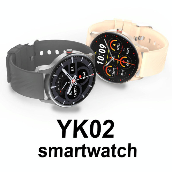 YK02 1.43 inch AMOLED Screen Smart Watch, BT Call / Heart Rate / Blood Pressure / Blood Oxygen(Tarnish)