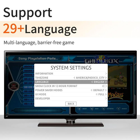 G11 PRO Game Machine TV Box Dual System HDMI HD 4K Retro Arcade, Style: 64G+Charging Handle