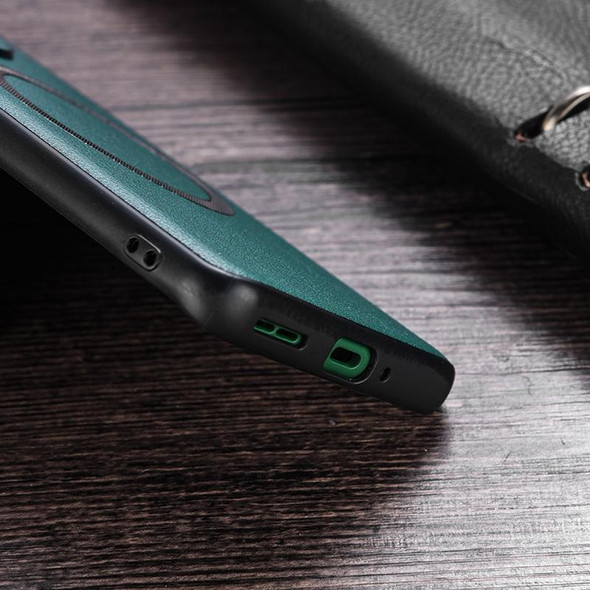 For OnePlus 12 Cloth Texture PU MagSafe Magnetic Phone Case(Green)