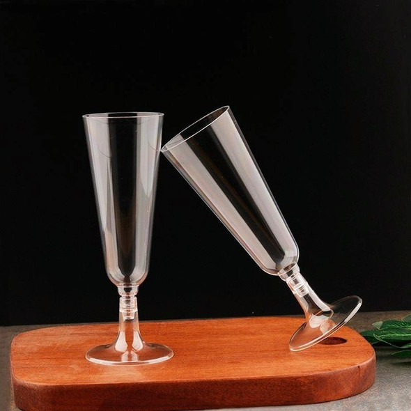 Plastic Transparent Removable Goblet Split Red Wine Cocktail Glass Mousse Cup Dessert Cup(Transparent)