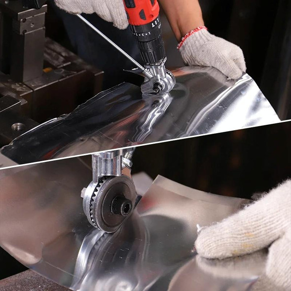 Electric Drill Refitting Plate Shears Fast Cutting Metal Iron Tin, Model: Type B