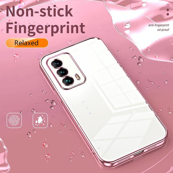 For Meizu 18 / 18s Transparent Plating Fine Hole Phone Case(Purple)