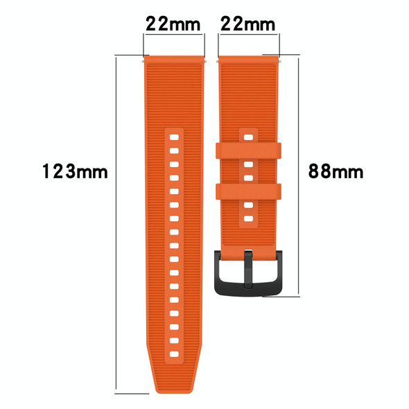 For Xiaomi Watch S3 22mm Textured Silicone Solid Color Watch Band(Red)