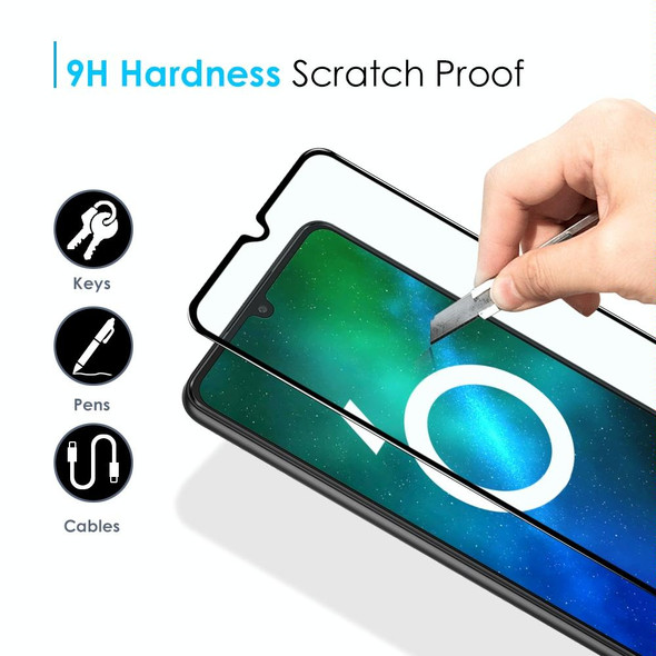 For Samsung Galaxy A04e 4G / F04 4G / M04 4G NORTHJO A++ Screen Protector Full Glue Silk Printing Tempered Glass Film(Black)