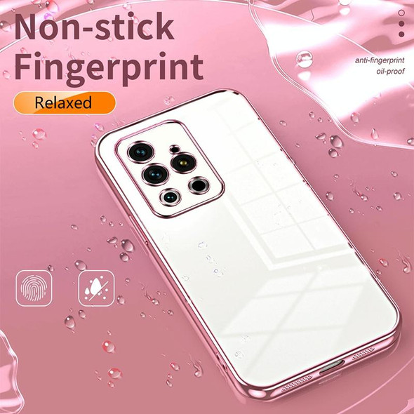 For Meizu 18 Pro / 18s Pro  Transparent Plating Fine Hole Phone Case(Purple)