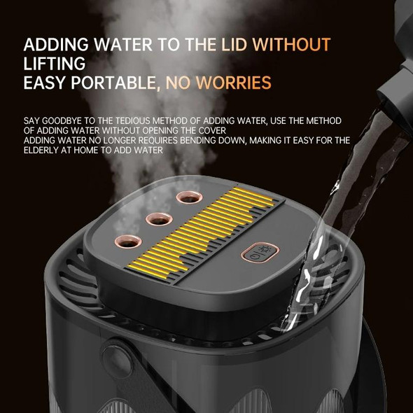 3L Smart Spray Humidifier Three-hole Spray With Night Light, Spec: Rechargeable 3000mAh