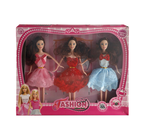 Set Of Three Fashion Dolls