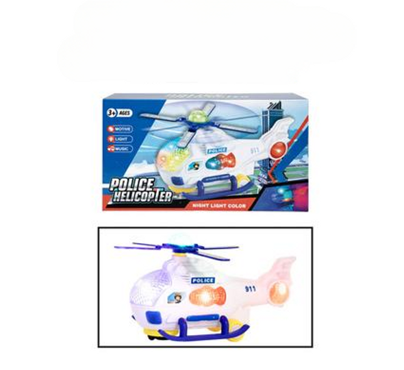 Battery Operated Helicopter Police 20cm