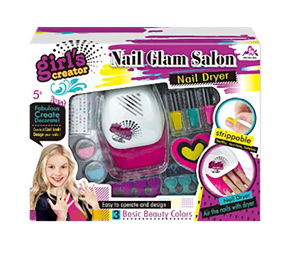 Nail Salon Set With Nail Dryer