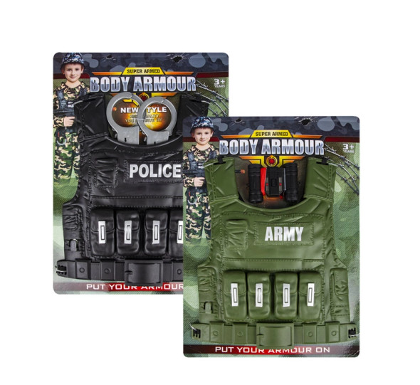 Boys Playset Body Armour 2pc 32x29cm