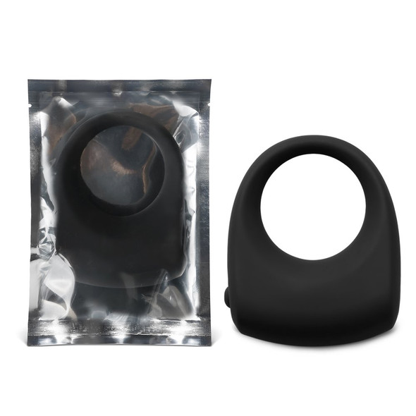 Silicone Vibrating Cock Ring - Black