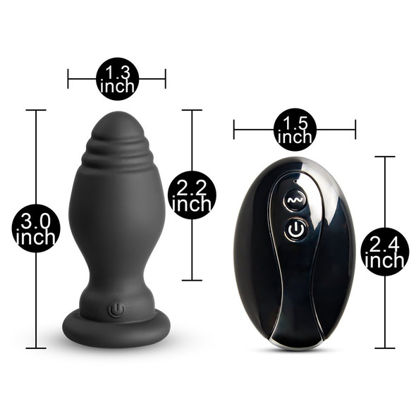 10 Speeds Tail Remote Control Rechargeable Vibrating Butt Plug