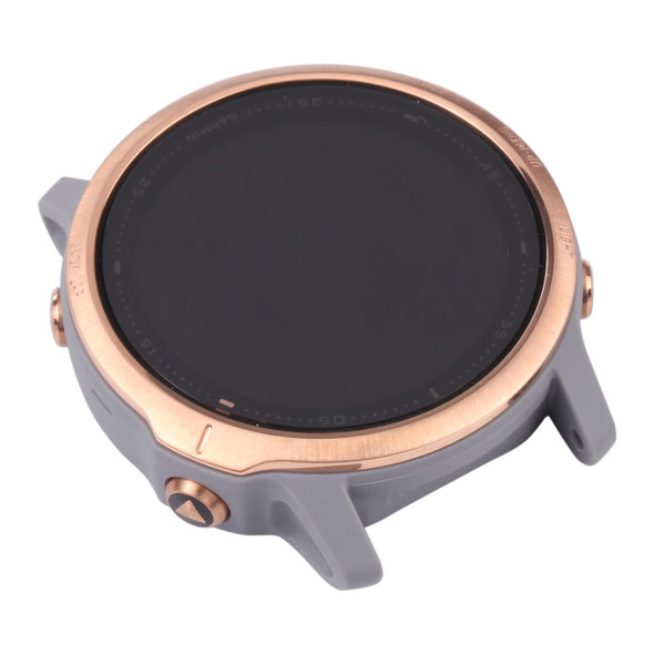 LCD Screen and Digitizer Full Assembly With Frame for Garmin Fenix 6S(Gold)
