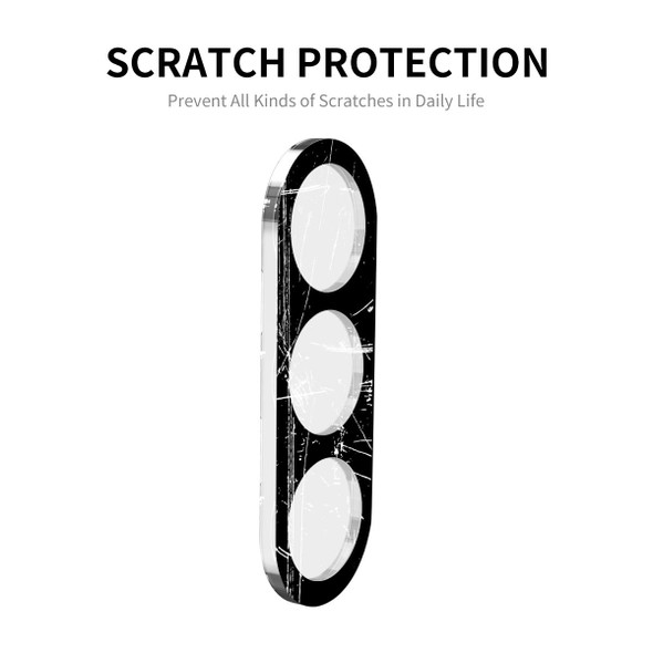 For Samsung Galaxy A05s 2pcs ENKAY Hat-Prince 9H Rear Camera Lens Tempered Glass Film(Black)