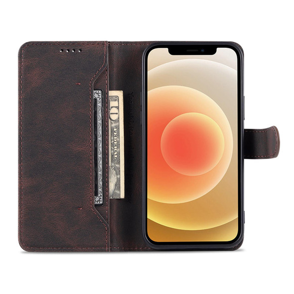 AZNS Dream Second Generation Skin Feel PU+TPU Horizontal Flip Leatherette Case with Holder & Card Slots & Wallet - iPhone 13 Pro(Coffee)