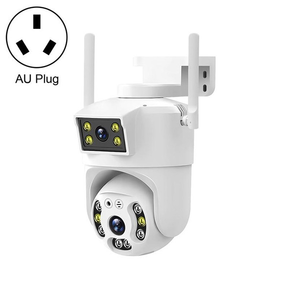 QX106 2MP Outdoor Waterproof WiFi Dual Lens Surveillance Camera(AU Plug)