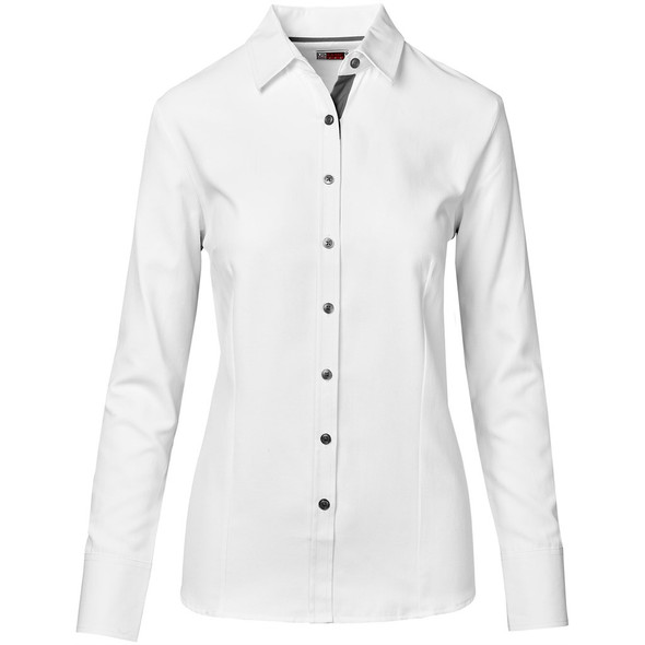 Ladies Long Sleeve Casablanca Shirt - Charcoal
