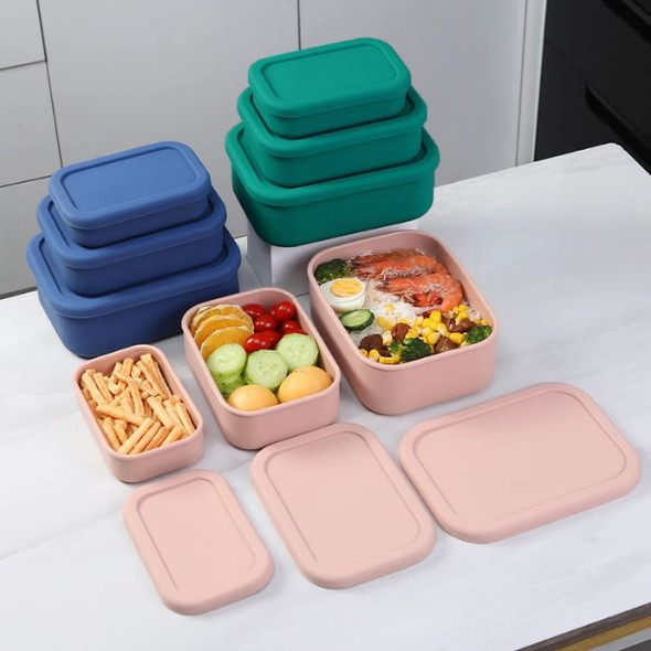 Set of 3 Silicone Food Storage Containers