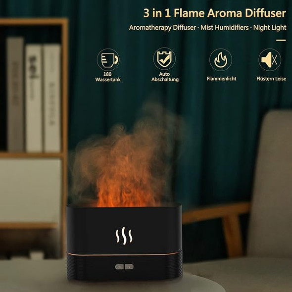 Ultrasonic Flame Aroma Diffuser