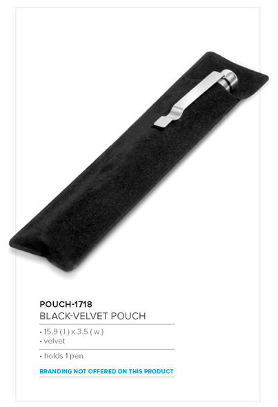 Black-Velvet Pen Pouch (Excludes Pen)