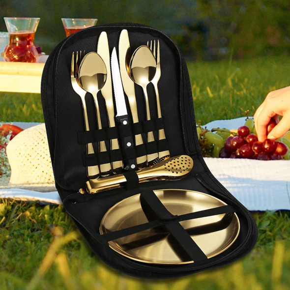 Portable Cutlery Set With Organizer