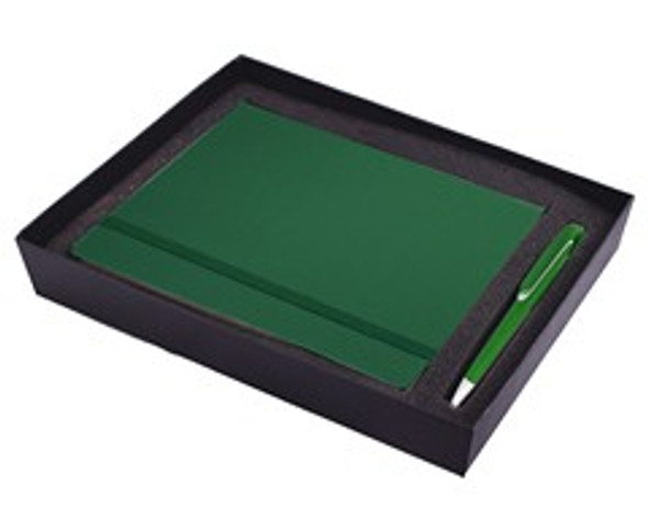 Flexi Notebook & Skate Pen Set Green