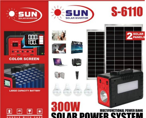Sun 300W  Rechargeable Outdoor Backup Power Station