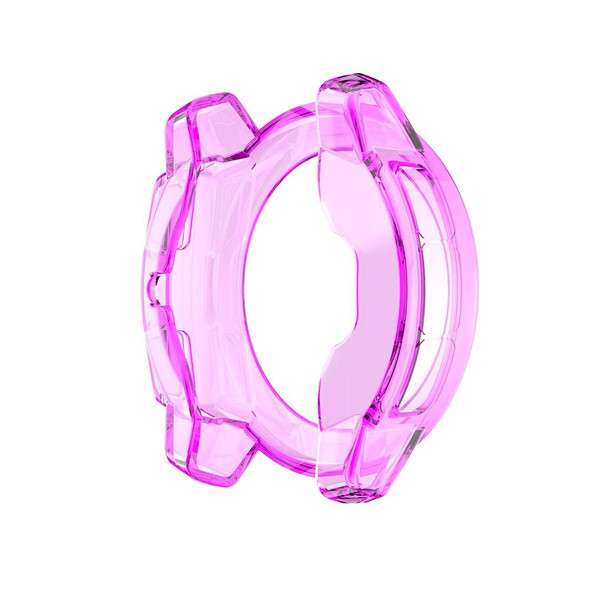 Garmin Instinct TPU Half-pack Candy Color Protective Case(Transparent Purple)
