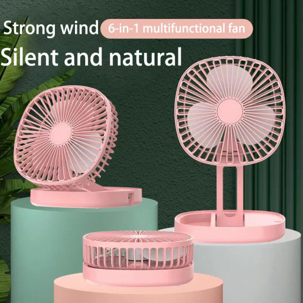 Portable USB Rechargeable Table Folding Fan