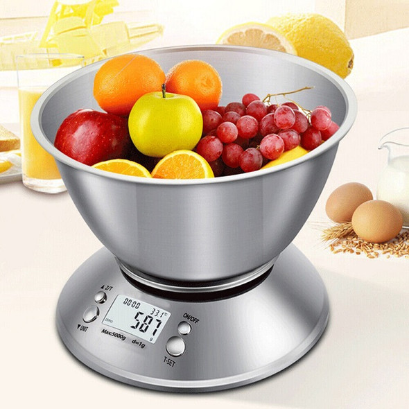 Digital Kitchen Scale With Bowl