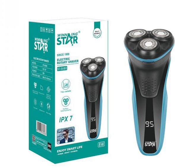 Floating 3-Blade Rechargeable Electric Shaver 8W