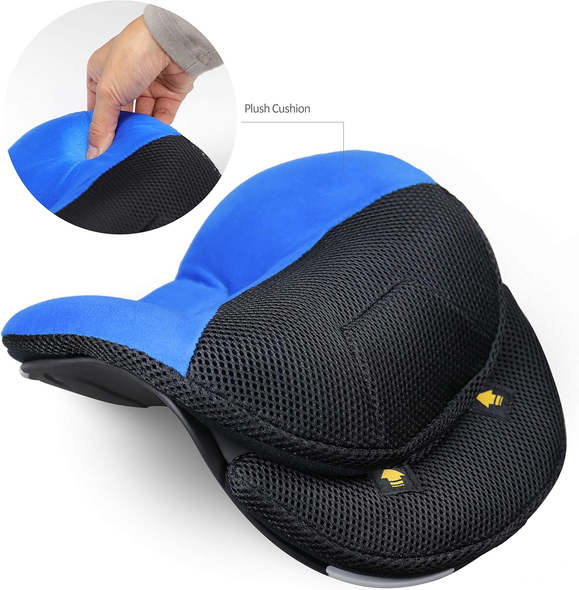 Ultimate Comfort Adjustable Travel Neck Pillow - Blue